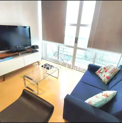 Imagem Flat disponível para locação no Condomínio Edifício Moema Loft, com 45m², 1 dormitório e 1 vaga de garagem