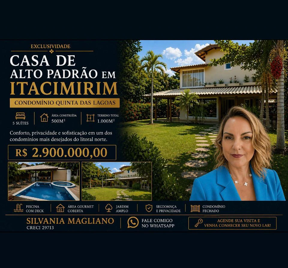 Imagem Casa de Condomínio com 5 Quartos à Venda, 900 metros em Itacimirim (Monte Gordo) - Camaçari