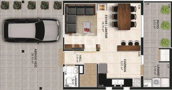 Imagem Casa Condominio para Venda - 148.23m², 4 dormitórios, sendo 2 suites, 2 vagas - Tristeza