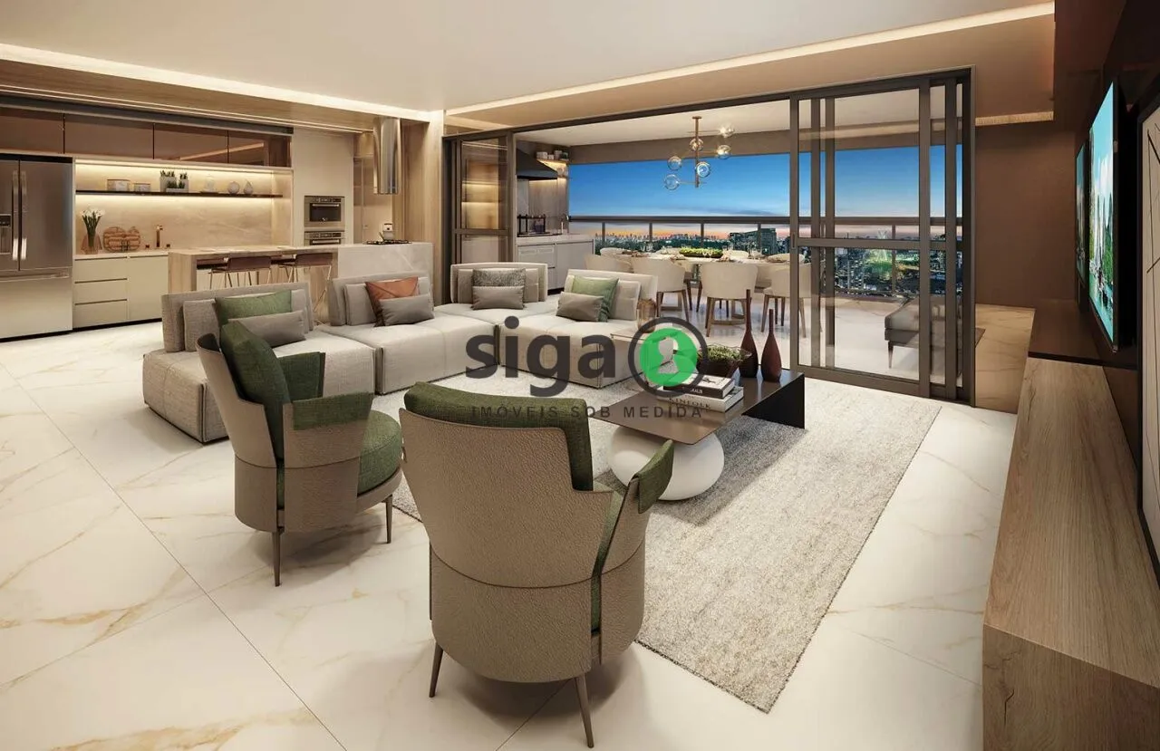 Imagem Apartamento de 107m² com 3 vagas no Brooklin com Lazer de Clube e a 200 metros do Metrô