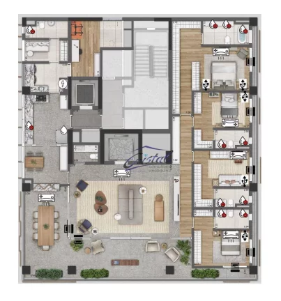 Imagem Apartamento com 3 dormitórios à venda, 288 m² por R$ 11.171.000,00 - Jardim Paulista - São Paulo/SP