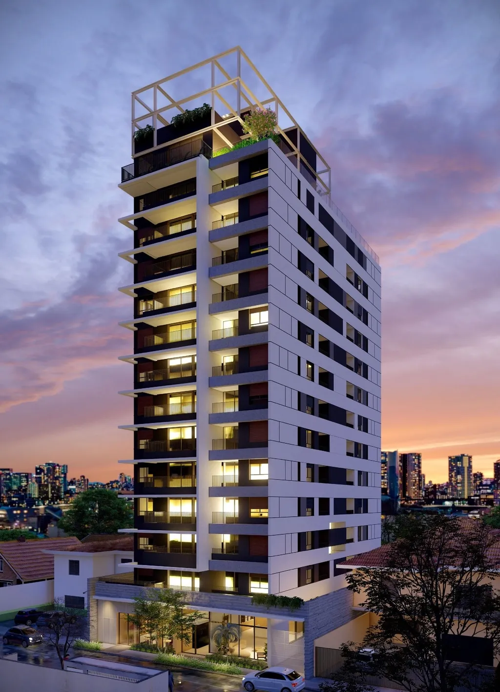 Imagem Com um conceito contemporâneo, o projeto arquitetônico do Walk Bittencourt combina design e requin...