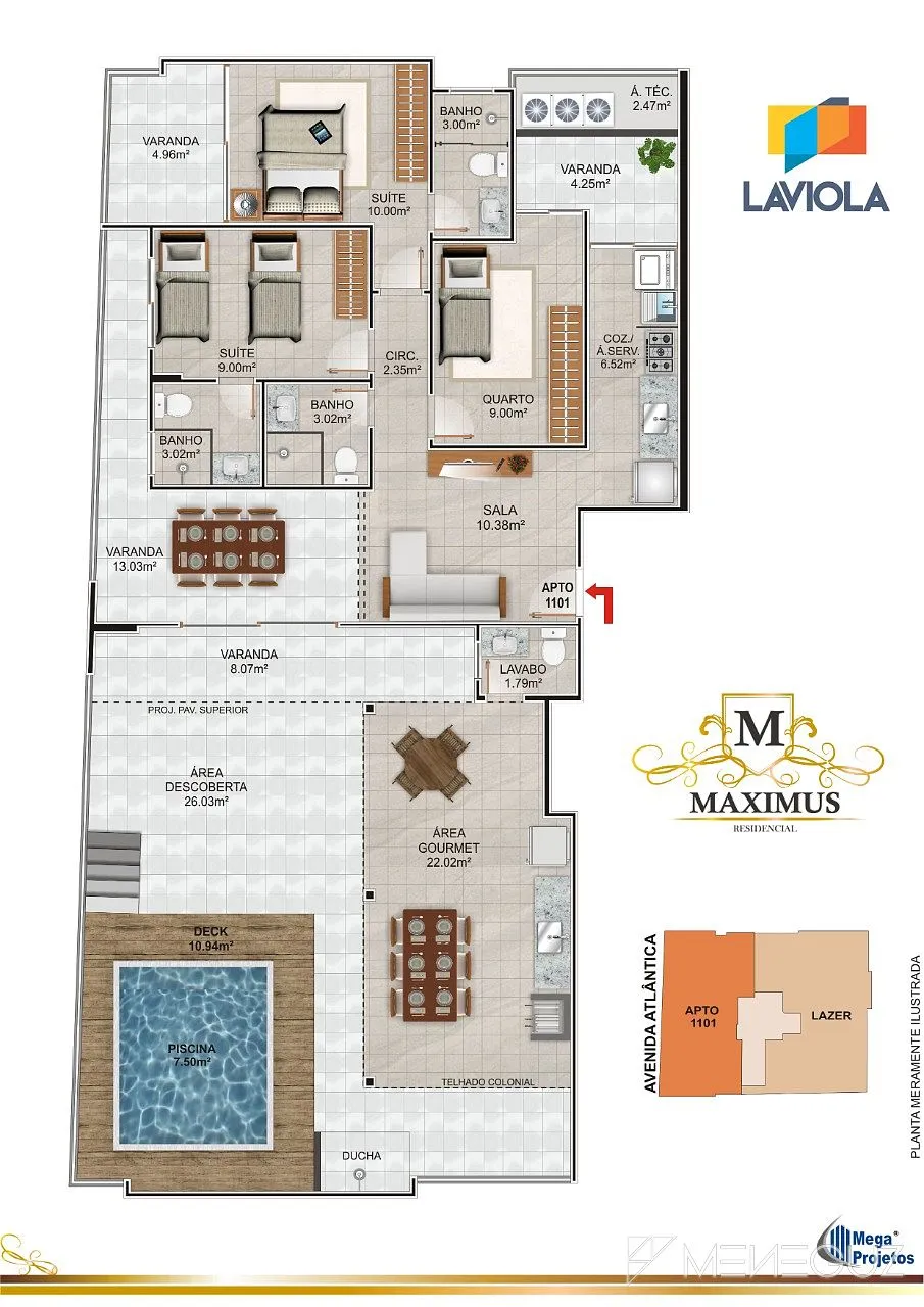 Imagem Maximus - Empreendimento com apartamentos a venda na Praia do Morro com Lazer completo