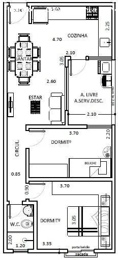 Imagem Apartamento para Venda em Santo André, Vila Progresso, 2 dormitórios, 1 banheiro, 1 vaga