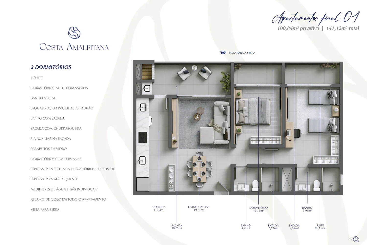 Imagem Apartamento à venda em Passo de Torres, Centro, com 3 quartos, 146,56m2
