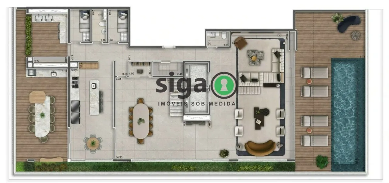 Imagem Cobertura Duplex para venda em Moema 04 suítes, São Paulo - SP