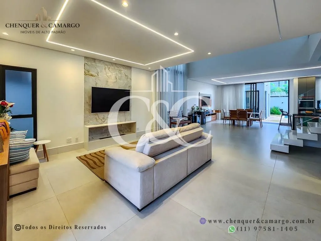 Imagem Casa porteira fechada à venda no Brisas Jundiaí, 333m², 4 dormitórios e piscina climatizada