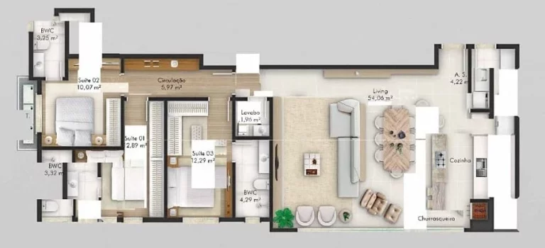 Imagem Praia Home Resort - Fase 1 - Apartamento à venda no bairro Ilhota - Itapema/SC