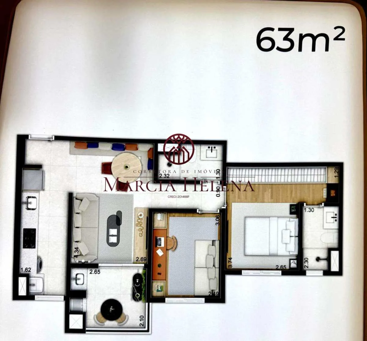 Imagem Apartamento à venda em Campinas, Jardim Aurélia, com 2 quartos, 63m2