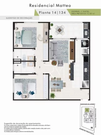 Imagem Apartamento à venda, 72 m por R$ 285.000,00 - Vila Dinópolis - Mongaguá/SP
