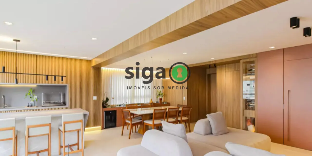 Imagem Apartamento de 141m2 à venda no Brooklin, com 03 suítes e 2 vagas