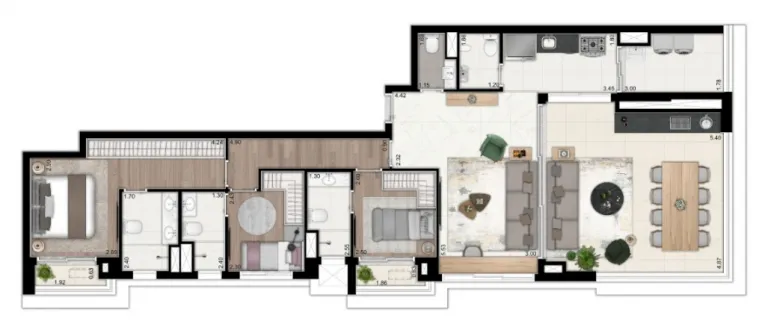 Imagem Apartamento com 3 Quartos à Venda, 131 m² em Santo Amaro - São Paulo