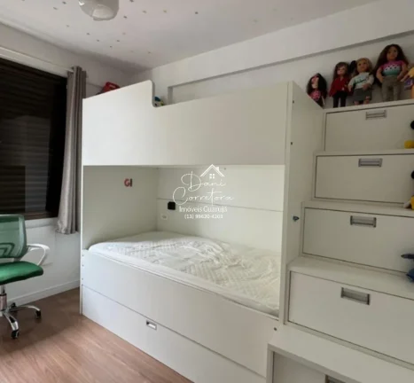 Imagem Aluguel de apartamento no Jardim Astúrias, Guarujá-SP: 2 quartos, 1 suíte, 2 salas, 2 banheiros, 1 vaga de garagem, 85m² de área.