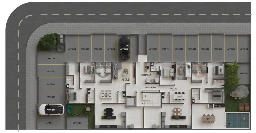 Imagem Apartamento 3 quartos com suíte no Altiplano, lazer na cobertura e alto padrão em João Pessoa.