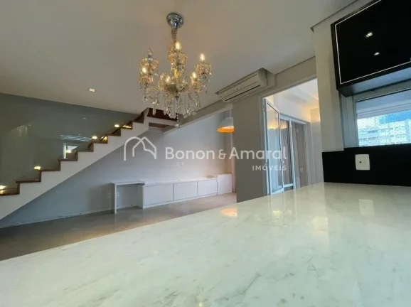Imagem Apartamento duplex de 104mts no Cambuí, estilo loft, muito sofiticado.
Contem duas suítes, com per...