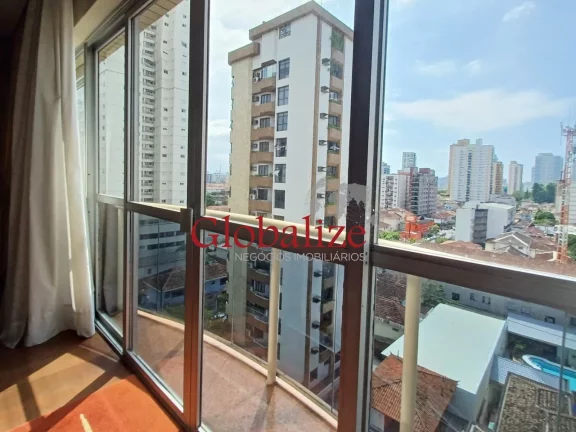 Imagem Apartamento à venda com 278m², 4 quartos, 2 suítes, vaga demarcada, perto da praia por R$ 1.450.000,00 no Embaré em Santos