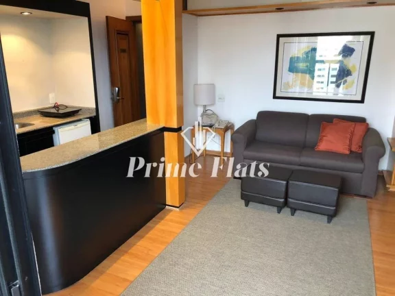 Foto do imóvel Flat disponível para venda no Hotel Address Faria Lima By Intercity, com 42m², 1 dormitório e 1 vaga de garagem em Rua Amauri