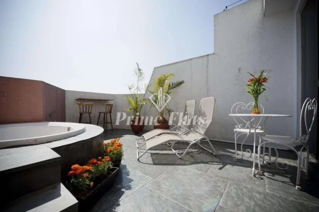 Imagem Flat disponível para venda no Place Vendome Flat Service em Moema, com 52m², 1 dormitório e 1 vaga