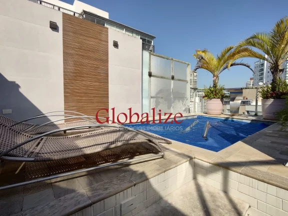 Imagem Cobertura Duplex de CINEMA com vista mar totalmente reformada no bairro da Ponta da Praia em Santos (SP) por R$.2.400.000,00 !