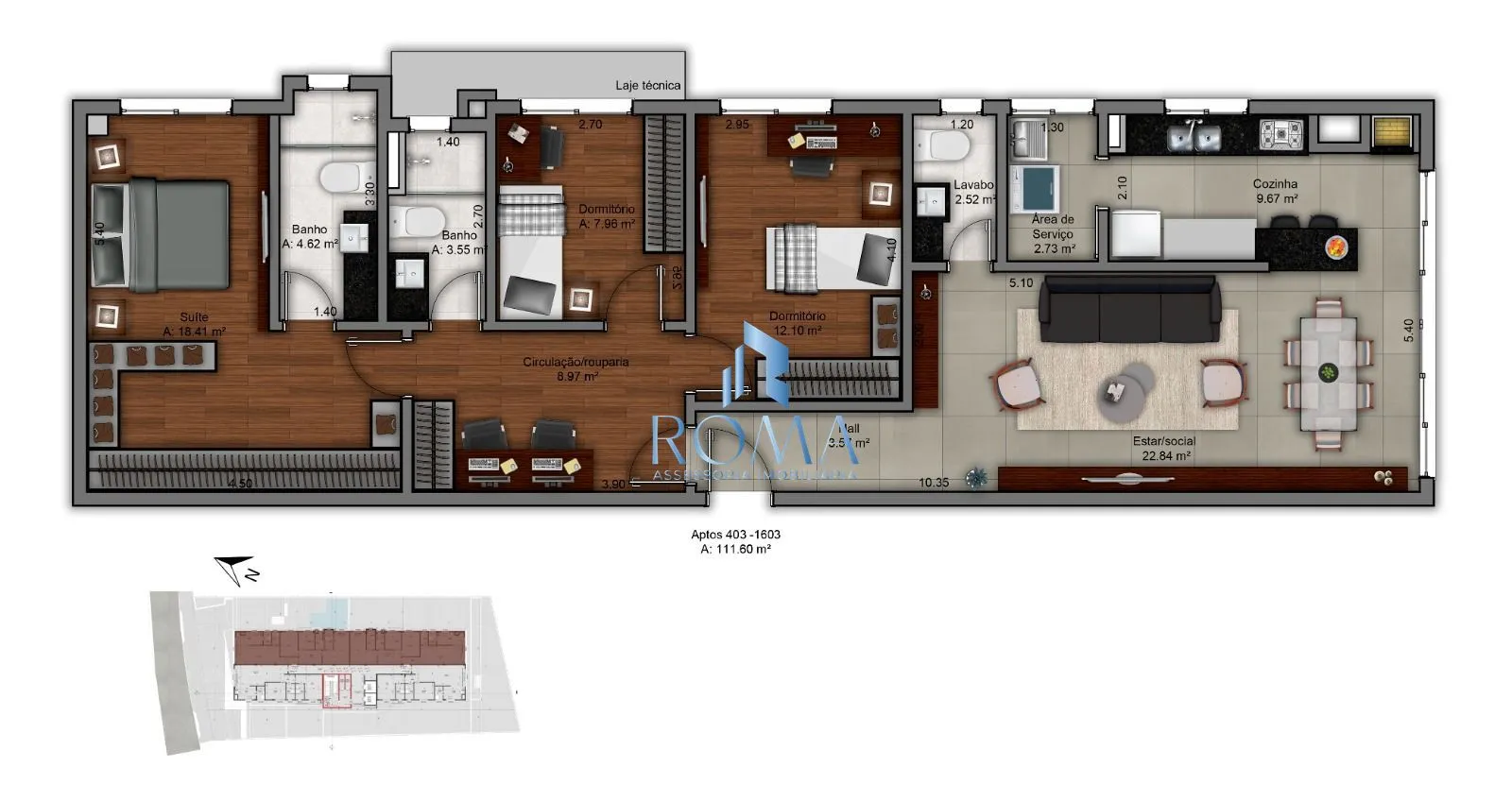 Imagem Apartamento 3 dormitórios à venda Centro Santa Maria/RS