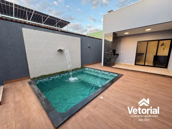 Imagem Casa de 3 quartos no Parque da Cidade Barreiras-BA: 145,52m², suíte, 2 salas, 2 banheiros, 2 vagas de garagem. Venha conferir!
