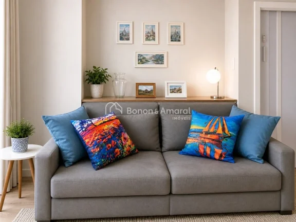 Imagem Apartamento duplex mobiliado, pronto para morar ou investir. O imóvel possui 2 dormitórios com arm...