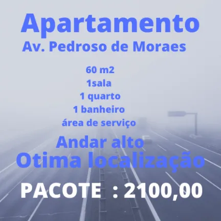 Imagem Apartamento com 1 Quarto para Alugar, 60 m² em Pinheiros - São Paulo