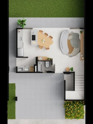 Imagem Surya By Palme - Condominio Fechado De Sobrados De 129 E 174 M² A 6min Do Flamboyant