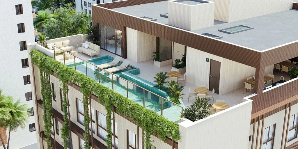 Imagem Flat com 1 dormitório à venda, 29 m² por R$ 305.000 - Intermares - Cabedelo/PB