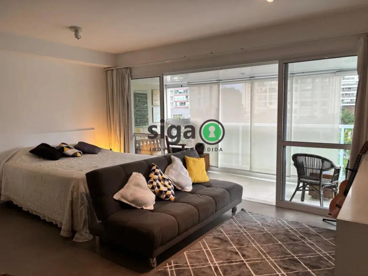 Imagem Apartamento com - 50 m² - Mobiliado - Varanda Envidraçada - Condomínio Brookfield Home Design