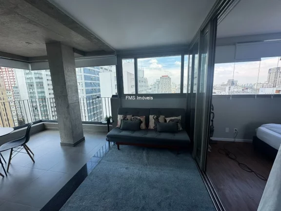 Imagem Imperdível: Apartamento à venda em São Paulo-SP, Cerqueira César 1 quarto, 1 sala, 1 banheiro, 1 vaga de garagem, 46,00 m².