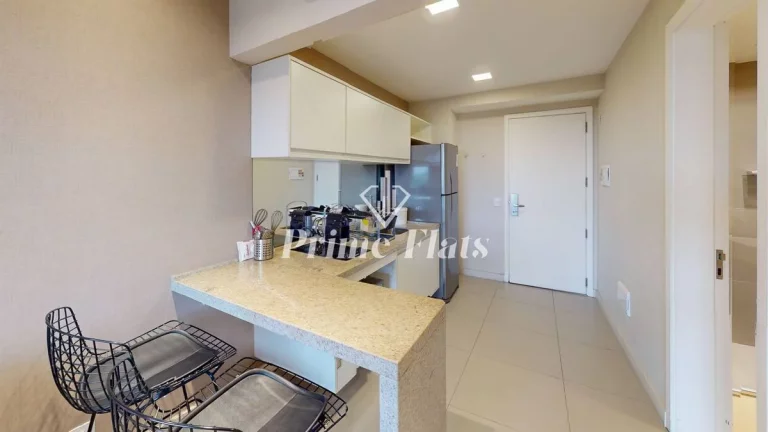 Imagem Flat disponível para locação no VHouse Faria Lima, com 36m², 1 dormitório e 1 vaga