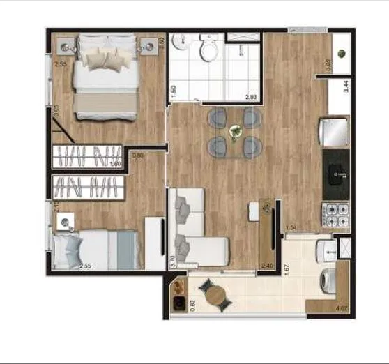 Imagem Apartamento com 2 dormitórios à venda, 43 m² por R$ 450.000,00 - Vila Itapegica - Guarulhos/SP