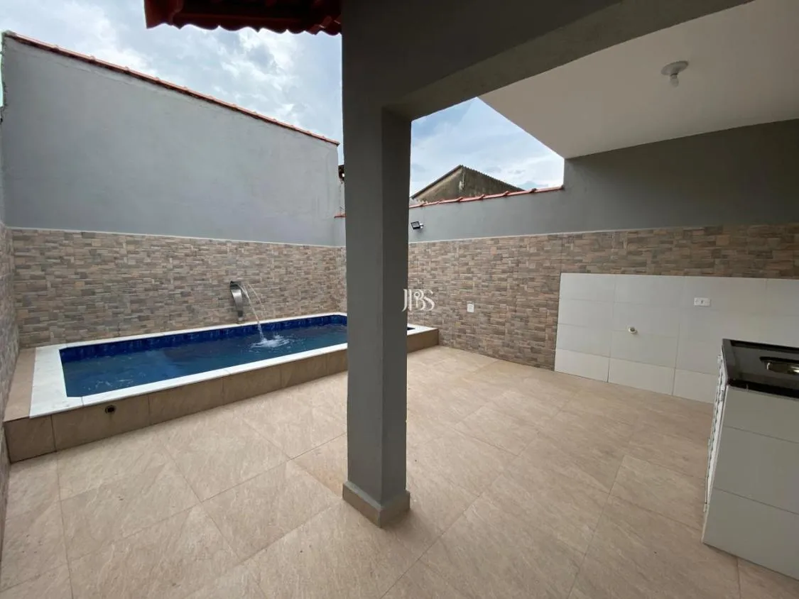 Imagem CASA NOVA 3 DORM COM PISCINA À VENDA FINANCIAMENTO FLÓRIDA MIRIM ? MONGAGUÁ/SP