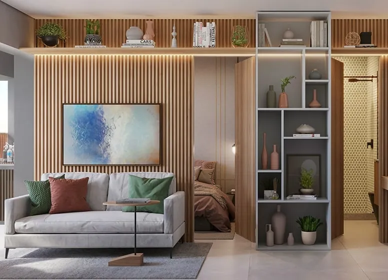 Imagem Com vista para o Campo Belo, Brooklin e Moema, um empreendimento com arquitetura contemporânea e or...
