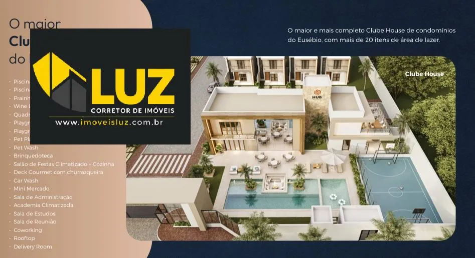 Imagem ROOFTOP CONDOMINIUM CLUB - Casas Duplex de Alto Padrão no Eusébio/CE