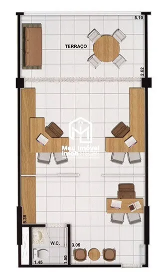 Imagem Connect Towers Sala comercial 1.010,64m² 24 vagas