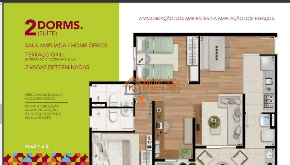 Imagem Apartamento com 2 dormitórios à venda, 55 m² por R$ 600.000,00 - Vila Rosália - Guarulhos/SP