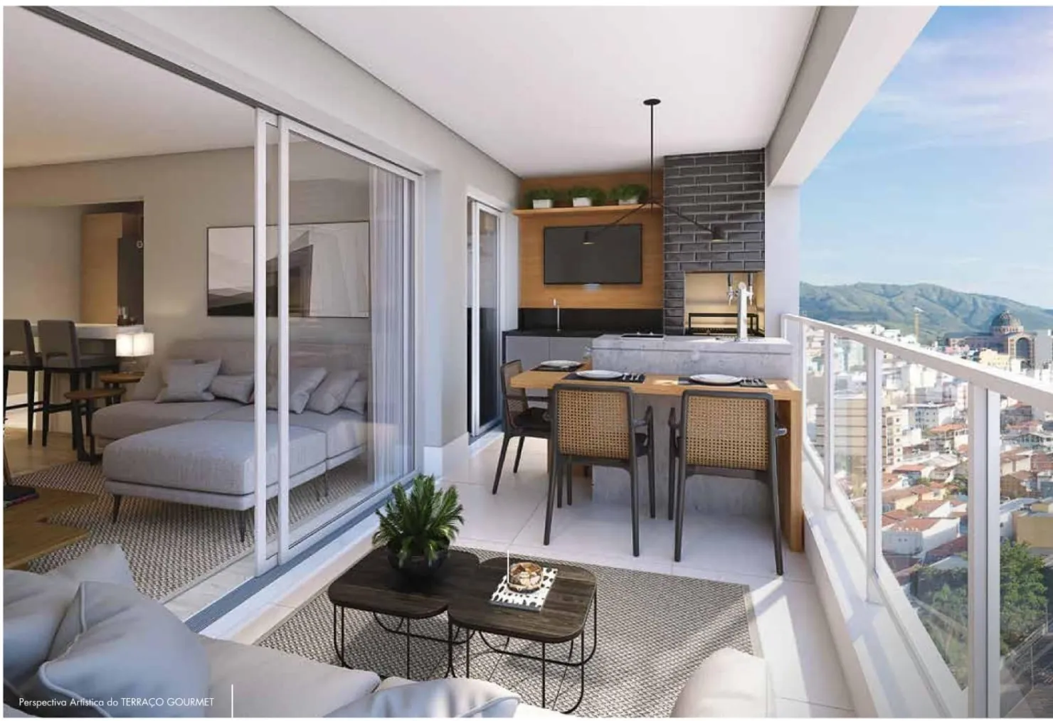 Imagem Apartamento à venda 2 Quartos, 1 Suite, 1 Vaga, 73M², Centro, Aparecida - SP | Cenário - Aparecida