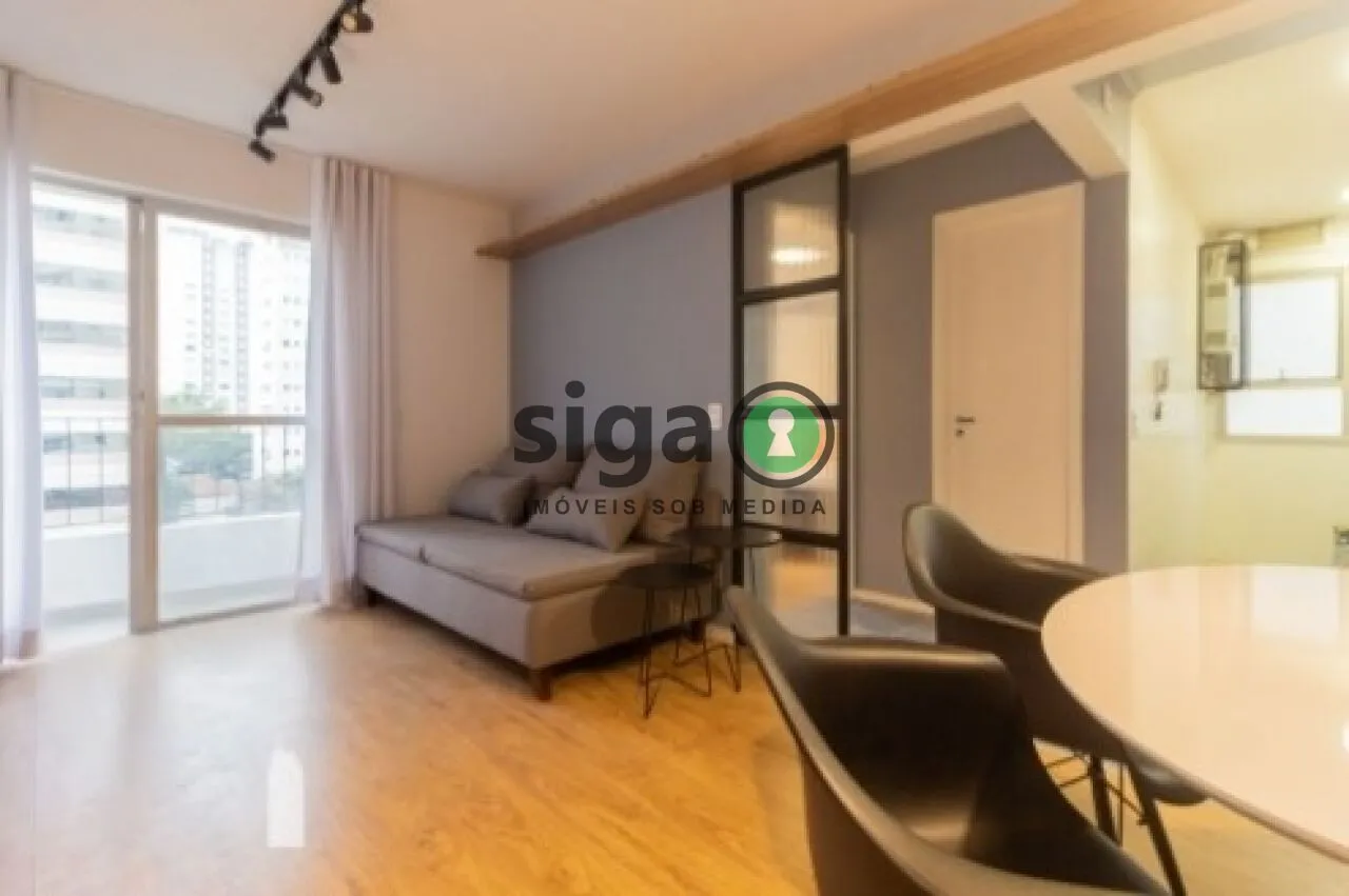 Imagem Apartamento 1 quarto, 1 vaga de garagem, 45M², á venda Itaim Bibi - São paulo/SP