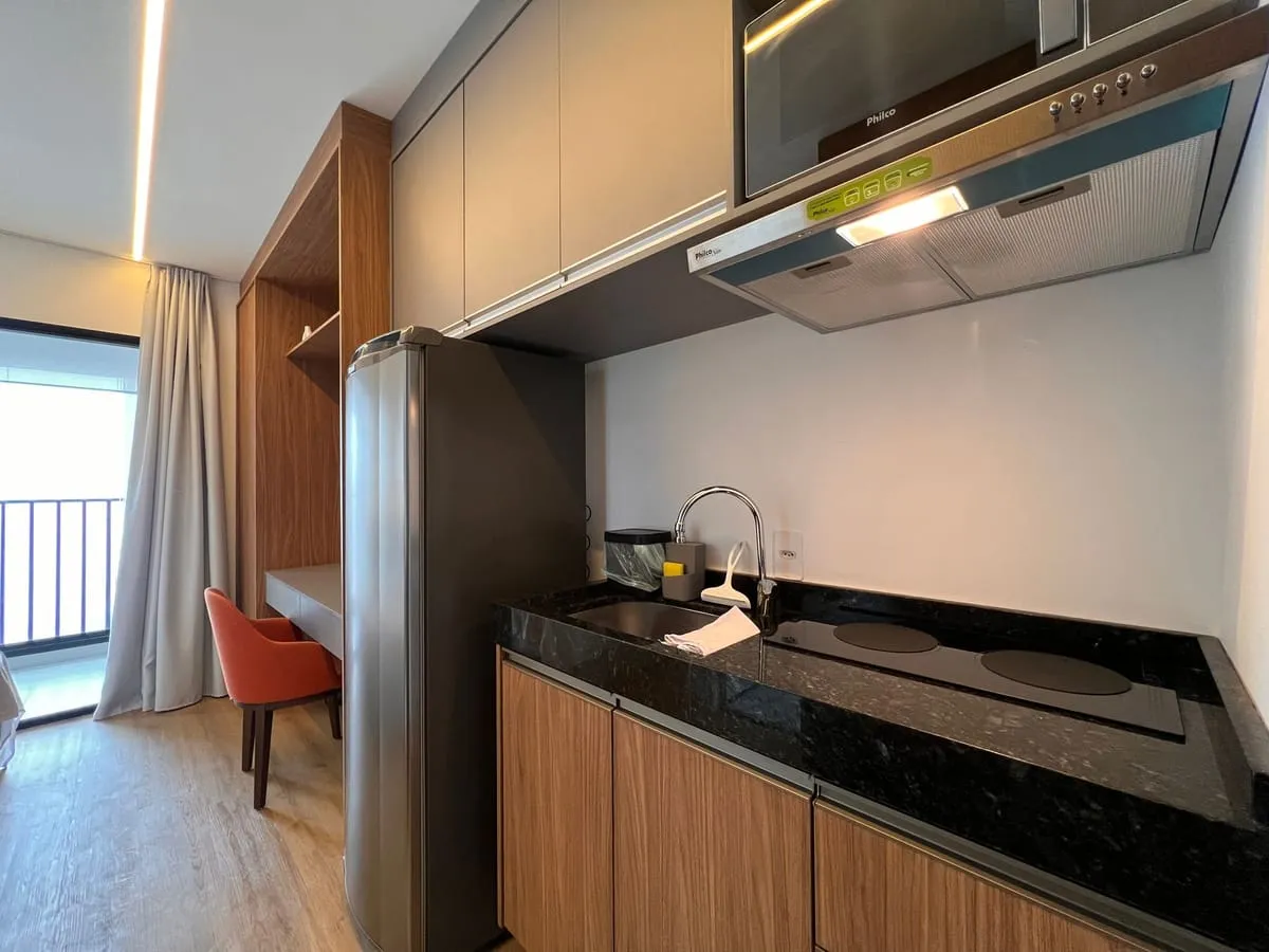 Imagem Apartamento com 1 Quarto para alugar, 23m² - Santo Amaro