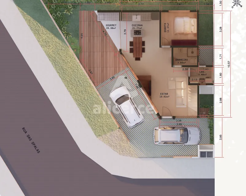 Imagem Casa à venda com 3 quartos 2 suítes, 137,28m² em Açores Florianópolis
