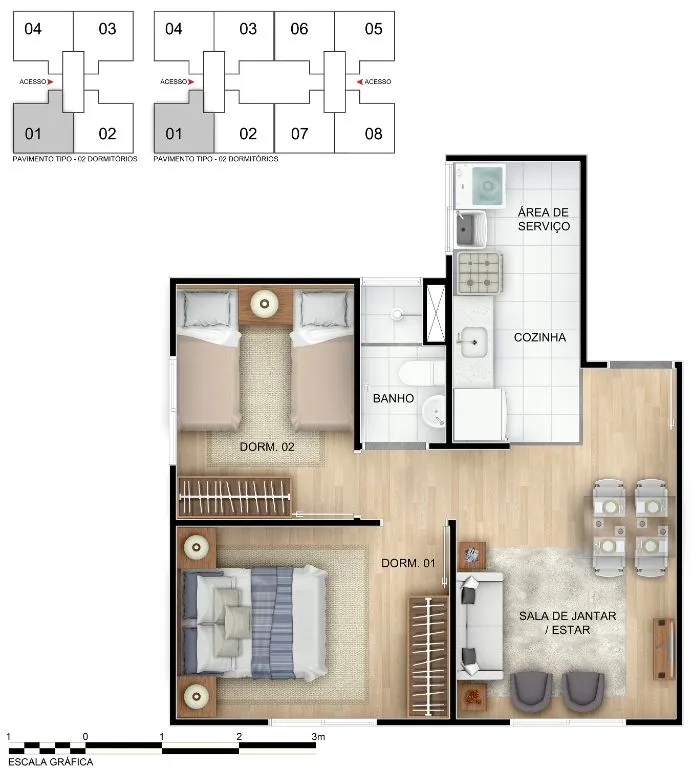 Imagem Apartamentos / Padrão na cidade de Rio de Janeiro