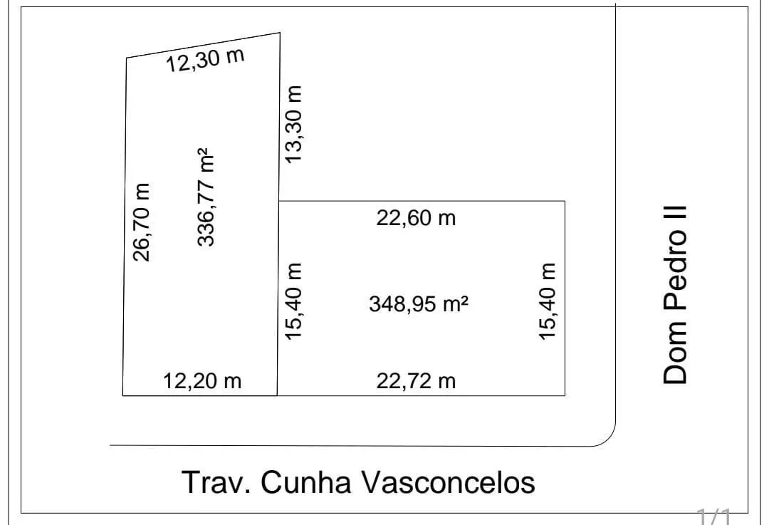 Imagem OPORTUNIDADE PARA INVESTIDORES - TERRENO DE ESQUINA NA DOM PEDRO II