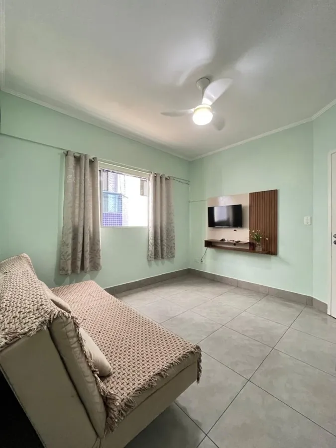 Foto do imóvel Apartamento para Venda em Praia Grande, Canto do Forte, 1 dormitório, 1 banheiro, 1 vaga