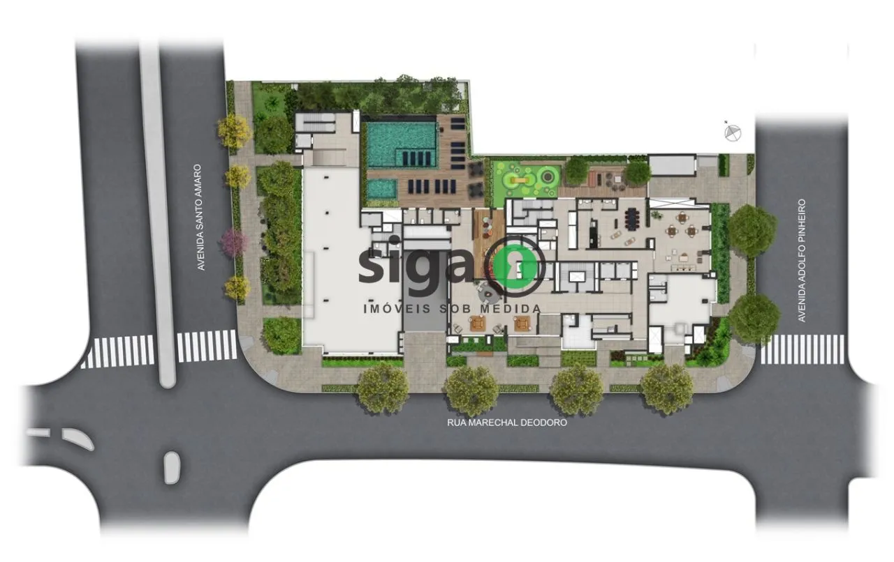 Imagem Apartamento a venda no Alto da Boa Vista com 3 quartos