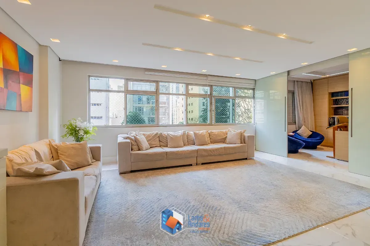 Foto do imóvel Apartamento para venda em Higienópolis com 3 quartos, sendo 3 suítes, 181m² em Rua São Vicente de Paulo