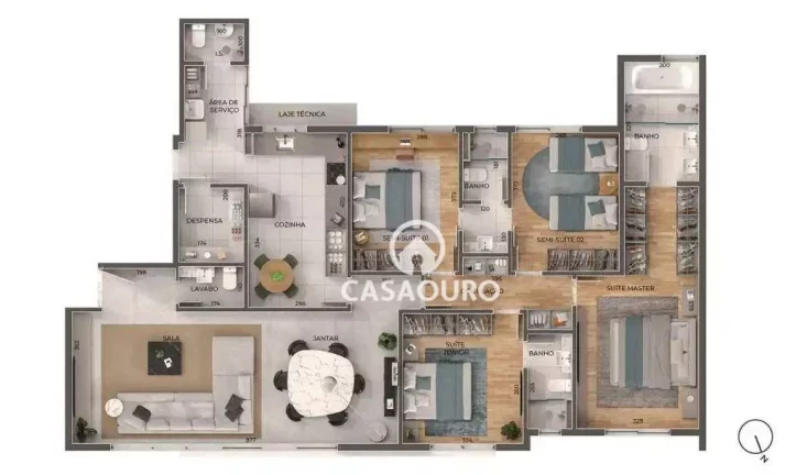 Imagem Apartamento com 4 quartos à venda, 156 m² - Santo Antônio - Belo Horizonte/MG