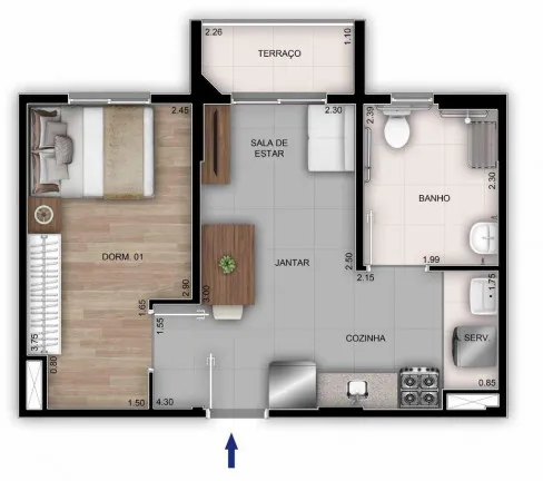 Imagem Apartamento com 2 Quartos à Venda, 55 m² em Vila Sofia - São Paulo