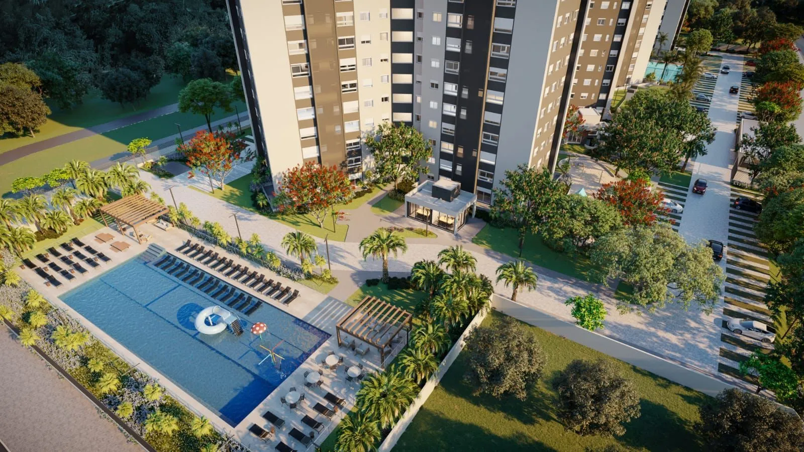 Imagem Apartamento 02 quartos, sendo 01 suíte, 01 vaga escriturada e coberta, com 52,14m² no ACQUA LIFE CLUB.